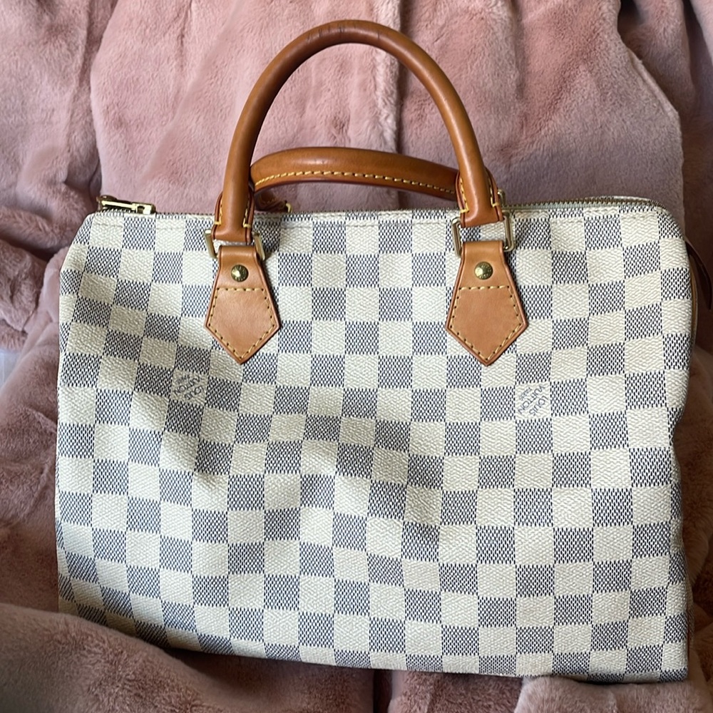 LV speedy 30 damier azur